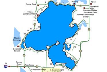 Big Cormorant Lake Map